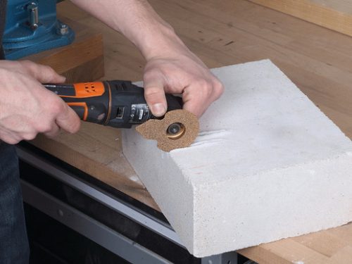 Wolfcraft 2 az 1-ben vágótárcsa és csiszolótalp HM ?65x88mm rezgőkéses gépekhez (ragasztómaradvány, fuga)