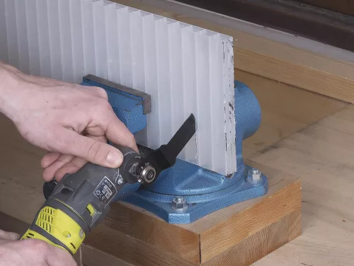 Wolfcraft merülőfűrészlap BiM 10mm rezgőkéses gépekhez (fa, fém, gipszkarton, műanyag, színesfém)