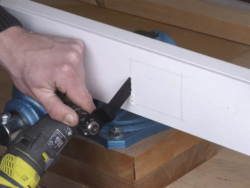 Wolfcraft merülőfűrészlap 10mm rezgőkéses gépekhez (fa, gipszkarton, műanyag)