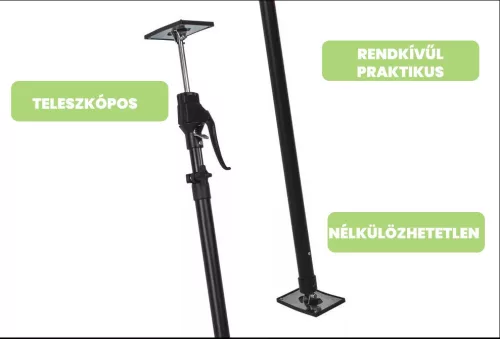 Wolfcraft teleszkópos támasz, max 290cm, 30kg