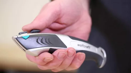 Wolfcraft profi trapézpengés kés, automata pengeutántöltővel