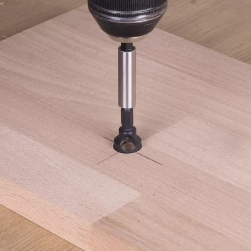 Wolfcraft süllyesztő készlet, WS Ø8,12,16mm 45°, hatszögszárú, spénelvezető furattal