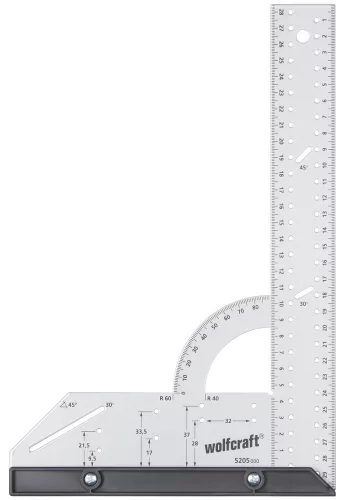 Wolfcraft univerzális szögvonalzó L=300 mm