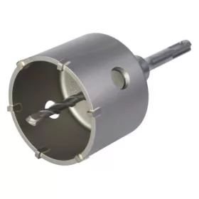 Wolfcraft koronafúró Ø76mm M16, vágásmélység 46mm, HM központfúró, SDS-Plus, ütésálló