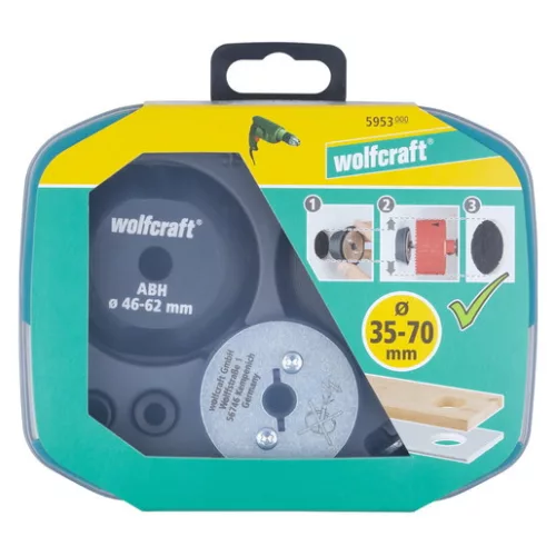 Wolfcraft körkivágó adapter készlet furatbővítéshez (5950,5951,5952)