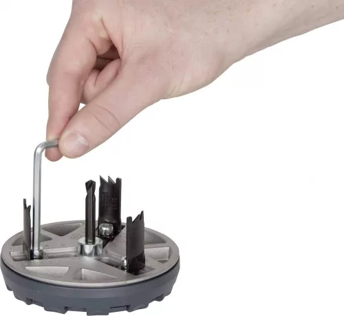 Wolfcraft állítható lyukfűrész szárazépítéshez AH , elektromos, 35,65,68,74,76,83 mm