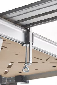 Wolfcraft csavarszorítós rögzítőkészlet FKS145 vágásvezetőhöz, a master 1600 és 2600 gépasztalokhoz