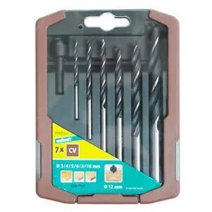 Wolfcraft fafúró készlet 7 részes 3-10 mm 12mm süllyesztővel