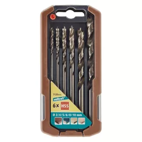 Wolfcraft fafúró készlet 6 részes 3-10 mm HSS