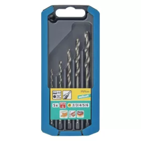 Wolfcraft fémfúró készlet 5 részes 2,0-6,0 mm HSS-G bitbefogás