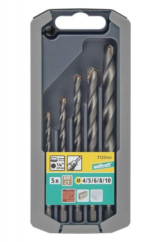 Wolfcraft Betonfúró készlet 5 részes 3-10mm bit befogás