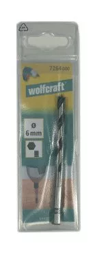 Wolfcraft fafúró 4x40/75 mm hatszögbefogású