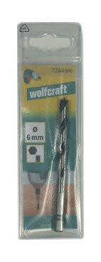 Wolfcraft Fafúró 6x55/90 mm hatszögbefogású