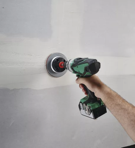 Wolfcraft csiszolórács korong gipszkartonhoz és fához, tépőzáras, 125mm, SiC, K80,120,240 5db