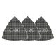 Wolfcraft csiszolórács delta lap gipszkartonhoz és fához, tépőzáras, 95mm, SiC, K80,120,240 5db