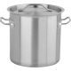 Yato Gastro Magas Fazék fedővel 25x25cm 12l inox