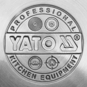 Yato Gastro közepes fazék fedővel 20x14cm 4,4l inox