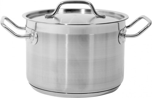 Yato Gastro Közepes Fazék fedővel 20x14cm 4,4l inox