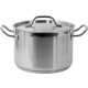 Yato Gastro Közepes Fazék fedővel 24x16cm 7,2l inox