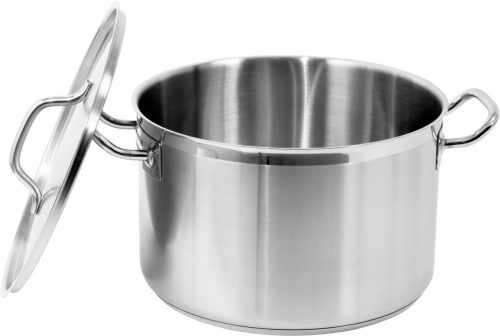 Yato Gastro Közepes Fazék fedővel 32x20cm 16,1l inox