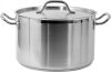 Yato Gastro Közepes Fazék fedővel 32x20cm 16,1l inox