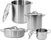 Yato Gastro Közepes Fazék fedővel 50x32cm 62,8l inox