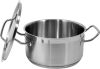 Yato Gastro Alacsony Fazék fedővel 20x10,5cm 3,3l inox