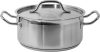 Yato Gastro Alacsony Fazék fedővel 24x11cm 5l inox