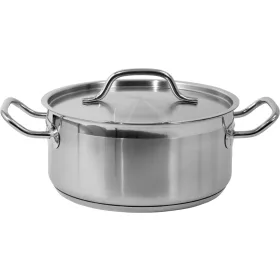 Yato Gastro alacsony fazék fedővel 24x11cm 5l inox