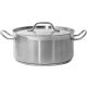 Yato Gastro Alacsony Fazék fedővel 28x13cm 8l inox