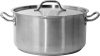 Yato Gastro Alacsony Fazék fedővel 36x18cm 18,3l inox