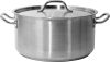 Yato Gastro alacsony fazék fedővel 36x18cm 18,3l inox