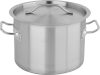 Yato Gastro Alacsony Fazék fedővel 25x18cm 9l inox