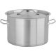 Yato Gastro Alacsony Fazék fedővel 30x20cm 14l inox