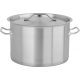 Yato Gastro Alacsony Fazék fedővel 32x22cm 17l inox