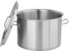 Yato Gastro Alacsony Fazék fedővel 32x22cm 17l inox