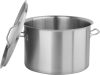 Yato Gastro Alacsony Fazék fedővel 36x24cm 24l inox