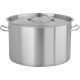 Yato Gastro Alacsony Fazék fedővel 38x24cm 27l inox