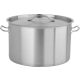 Yato Gastro Alacsony Fazék fedővel 50x30cm 58l inox