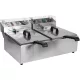 Yato Gastro elektromos olajsütő, kétrekeszes 2x6l 2x3000W