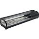 Yato Gastro hűtővitrin 6x1/3gn 153x42x29,5 cm fekete