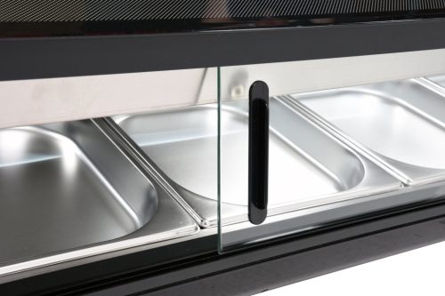 Yato Gastro hűtővitrin 5x1/2gn 180x42x29,5cm fekete