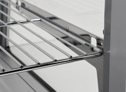 Yato Gastro hűtővitrin kijelzővel, ezüst 120l 68x45x67cm