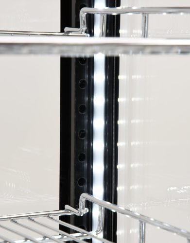 Yato Gastro álló hűtővitrin kijelzővel, fekete 78l 43x39x98cm