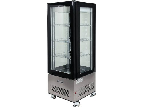 Yato Gastro álló látvány hűtőgép 400 L fekete