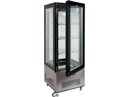 Yato Gastro álló látvány hűtőgép 400 L fekete