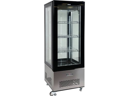 Yato Gastro álló látvány hűtőgép 400 L fekete