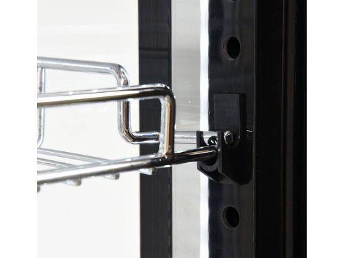 Yato Gastro álló látvány hűtőgép 400 L fekete