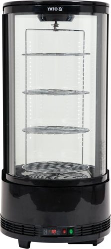 Yato Gastro torta hűtővitrin, fekete 73l 50x50x106cm