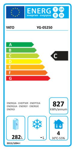 Yato Gastro 2 ajtós hűtőasztal 282l 136x70x95cm